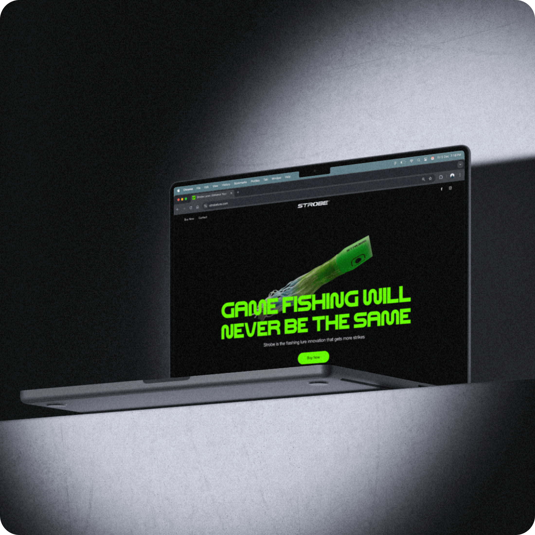 Mock up of the websites homepage